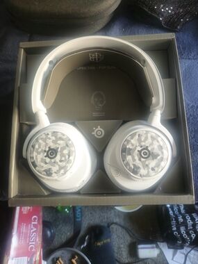 SteelSeries Arctis Nova 7P White with Booster Pac— Over-Ear Comfort & Clear Chat